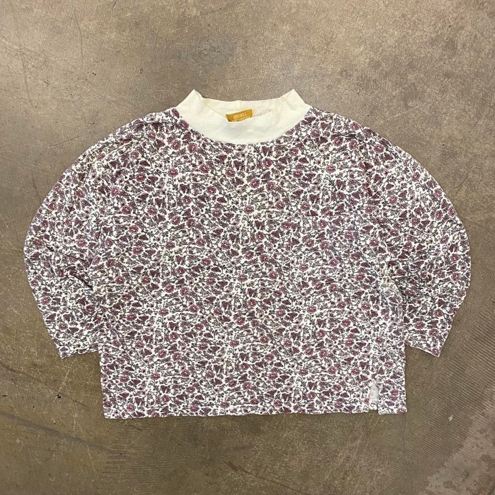 Vintage Victoria Secret Floral Flowers Pattern 90s Womens Longsleeve Size Large